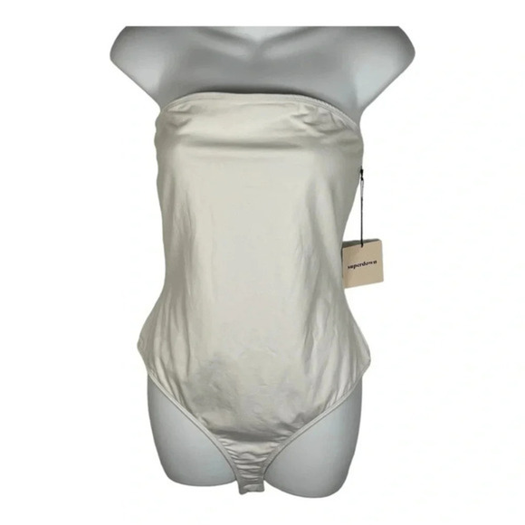 superdown Ally Tube Bodysuit in White New Large‎ - Picture 4 of 11